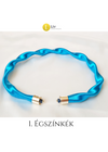 Égszínkék, egyedi, kézműves, designer, környaklánc 