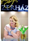 Égszínkék, arany színű, egyedi, kézműves, designer, hullám nyaklánc  - Liv Ékszerek,  ékszer 