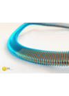 3D-s, kék, sárga, fülbevaló és/vagy karkötő, környaklánc, ékszerszett - Liv Ékszerek 