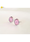 Pasztell rózsaszín, kézműves környaklánc és/vagy karkötő, fülbevaló - Liv Ékszerek 