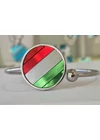 Kép 5/10 - Magyar trikolor, kézműves, fülbevaló és/vagy medál, nyaklánc 