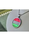 Kép 8/10 - Magyar trikolor, kézműves, fülbevaló és/vagy medál, nyaklánc 