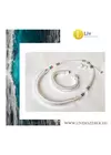 Kép 1/10 - Ezüst színű, egyedi, kézműves, designer fülbevaló, és/vagy karkötő, nyaklánc, hosszú nyaklánc, ékszerszett - Liv Ékszerek, ékszer 