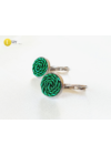 Smaragdzöld, kézműves medál és/vagy gyűrű, fülbevaló 
